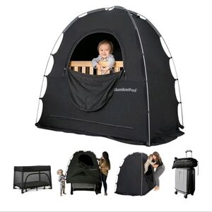 SlumberPod Black Privacy Tent for Babies